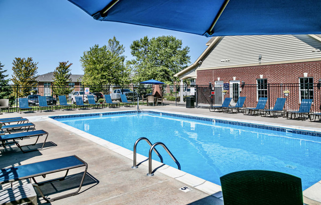 Swimming Pool With Relaxing Sundecks at Landings Apartments, The, Nebraska, 68123