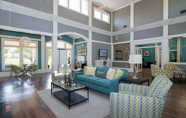 Stunning Modern Design Community Clubhouse with Ample Space and Amenities at Autumn Park Apartments, Charlotte, NC 28262