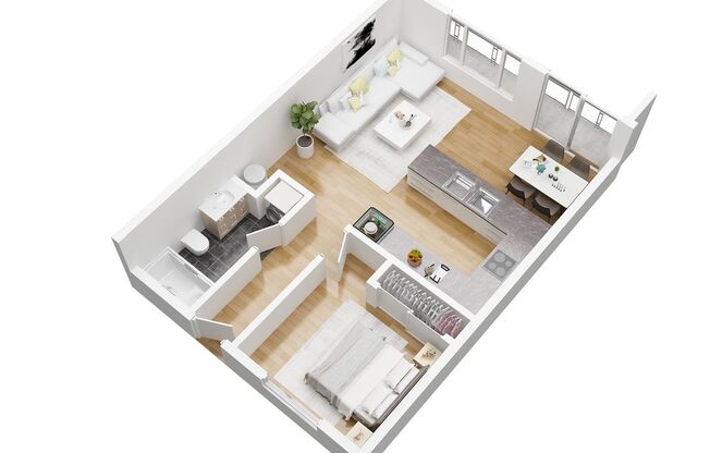 1 bed, 1 bath, 650 sqft, $2,060, Unit 103
