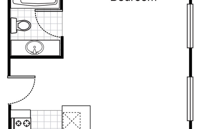 1 bed, 1 bath, 661 sqft, $1,550