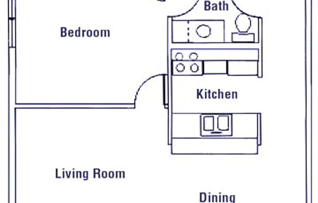 1 bed, 1 bath, 675 sqft, $1,000, Unit 336-201