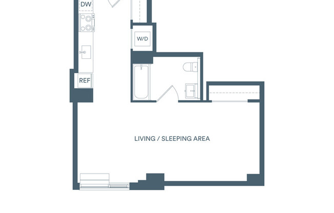 Studio, 1 bath, $3,135, Unit 521N