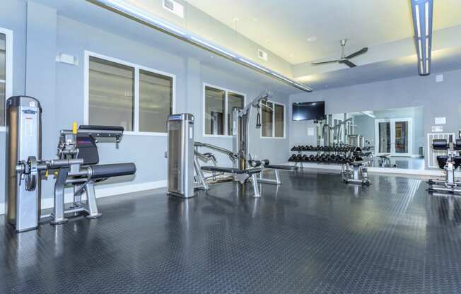 Gym center at West 39th Street Apartments, Missouri