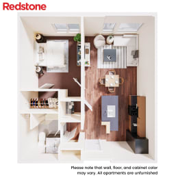 1 bed, 1 bath, 734 sqft, $1,750