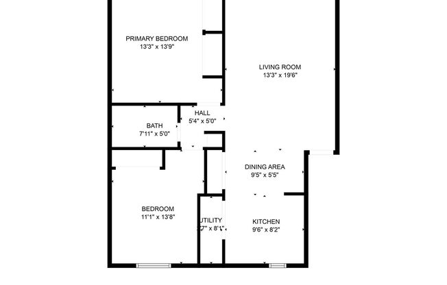 2 beds, 1 bath, 950 sqft, $1,199, Unit 1