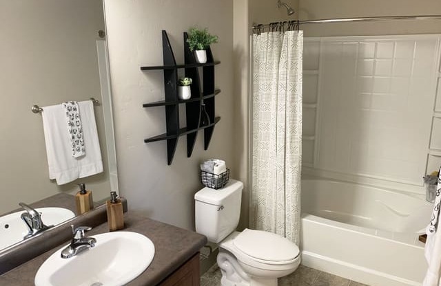Luxurious Bathroom with Tub & Shower  at San Marino Apartments, South Jordan, Utah
