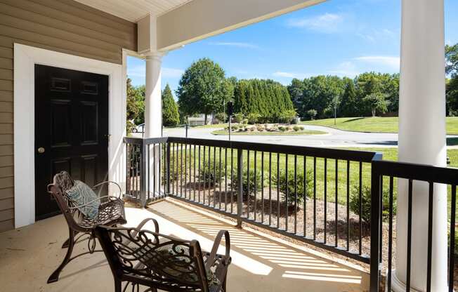 Private Balcony with Views at Abberly Woods Apartment Homes, Charlotte, NC