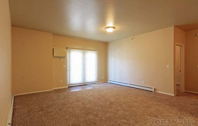living room, patio, sliding glass door