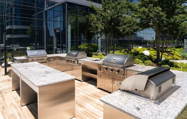 BBQ area at 903 Peachtree, Atlanta, GA, 30309