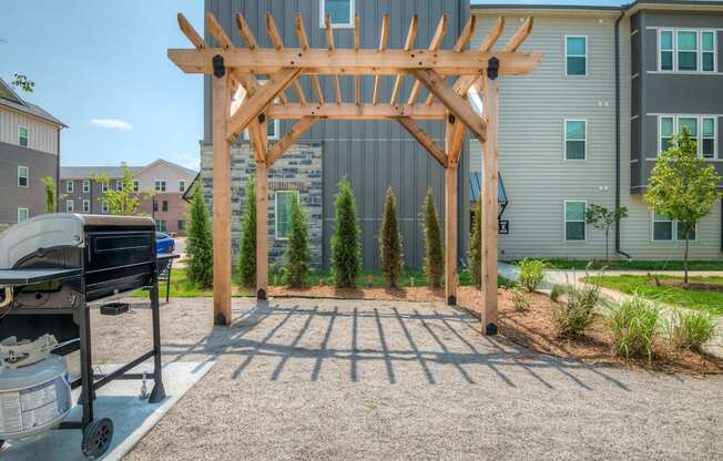 Outdoor Pergola with Grills