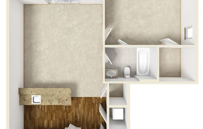 1 bed, 1 bath, 740 sqft, $1,979