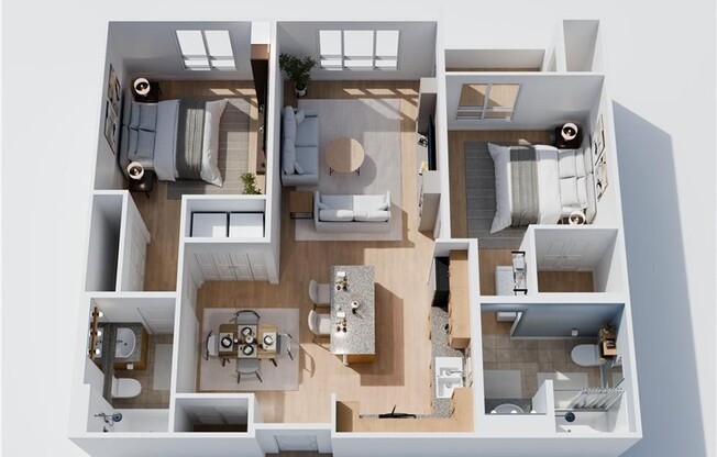 2 beds, 2 baths, 1,042 sqft, $3,290, Unit 148