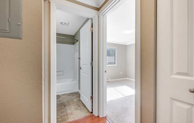 Hallway at Whispering Brook Apartments, Washington,98198