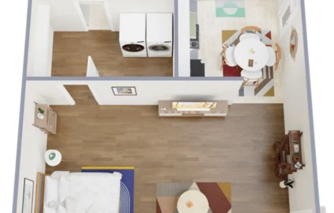 Studio, 1 bath, 600 sqft, $1,199, Unit 1526-04