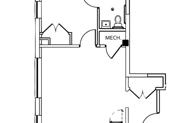 1 bed, 1 bath, 584 sqft, $1,935