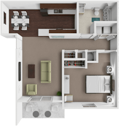 1 bed, 1 bath, 750 sqft, $1,165