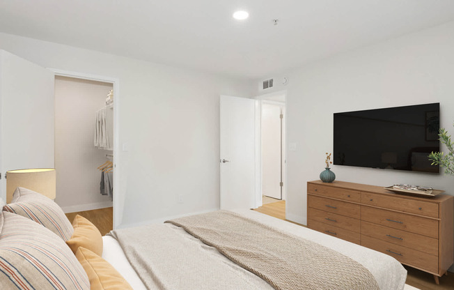 Bedroom with Hard Surface Flooring