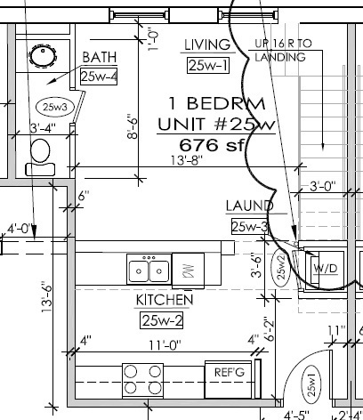 1 bed, 1.5 baths, 676 sqft, $1,295, Unit APT 25W