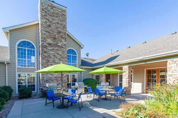 Outdoor Grill With Intimate Seating Area at Trailside Apartments, Parker, 80134