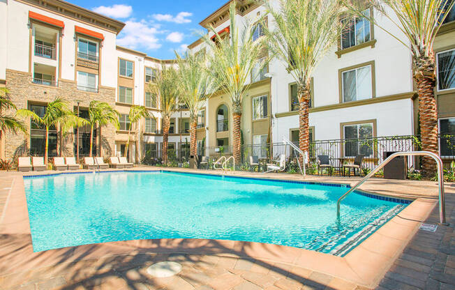 our apartments offer a swimming pool in front of our building