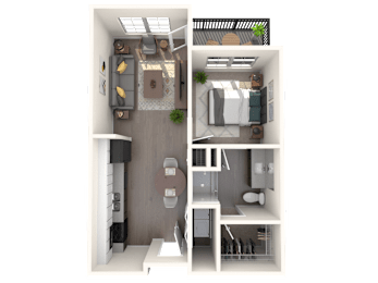 1 bed, 1 bath, 706 sqft, $1,675