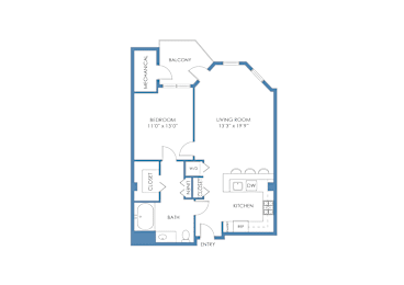 1 bed, 1 bath, 757 sqft, $2,999