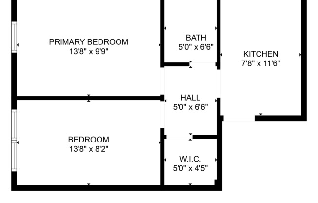 1 bed, 1 bath, $2,050, Unit 2R