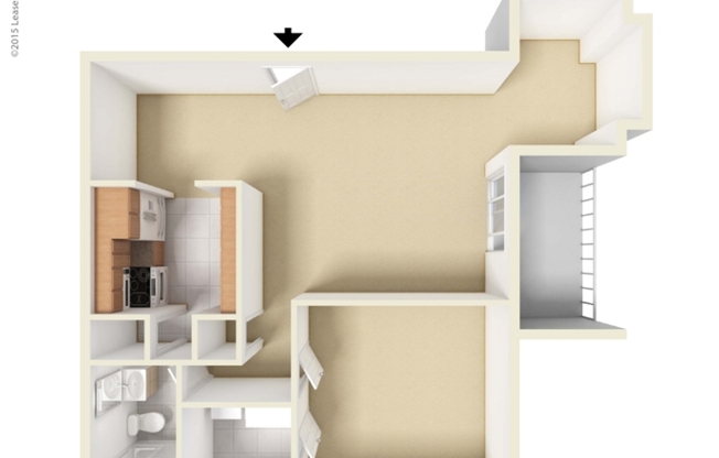 1 bed, 1 bath, 735 sqft, $1,375