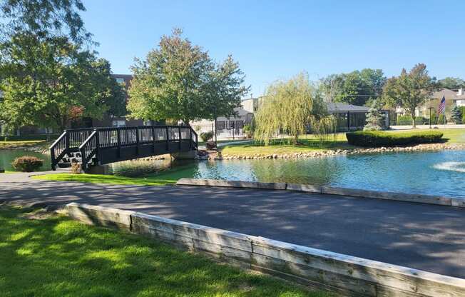 Walking Paths & Bridge to Newly Renovated Clubouse