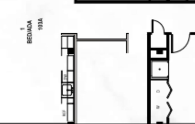 1 bed, 1 bath, 790 sqft, $1,297, Unit A103