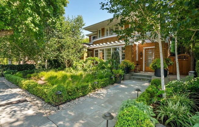 Beautifully Appointed 7-Bedroom Home with Lush Garden Setting in Palo Alto