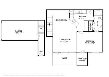 1 bed, 1 bath, 836 sqft, $1,084