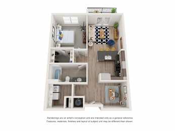1 bed, 1 bath, 781 sqft, $1,762