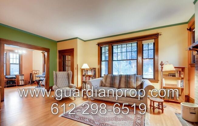 Craftsman Bungalow on Summit Avenue Available Now, Original Woodwork, Finished Lower Level, 3 Car Garage