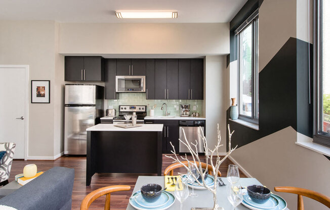 Stainless Steel Appliances In Kitchen at The George, Wheaton