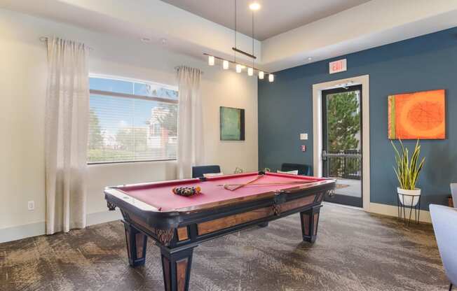 Billiards Table at Broadstone Towne Center, Albuquerque, New Mexico