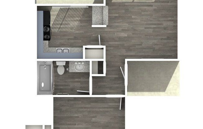 1 bed, 1 bath, 585 sqft, $1,124