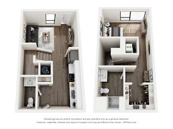 1 bed, 1.5 baths, 776 sqft, $1,895