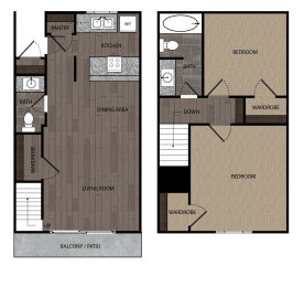 2 beds, 1.5 baths, 960 sqft, $2,000