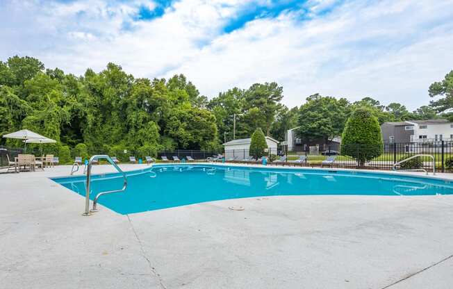 the swimming pool at our apartments