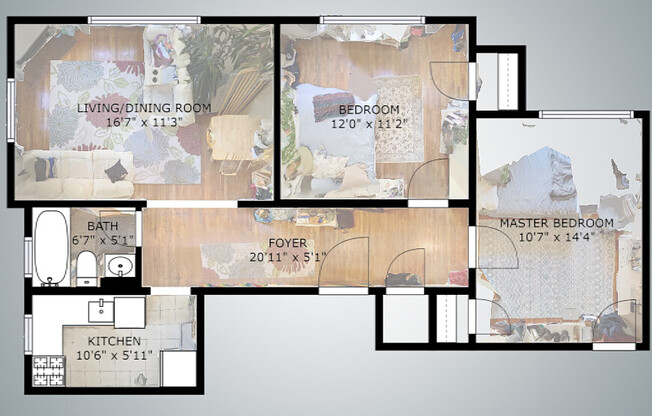 2 beds, 1 bath, 850 sqft, $3,295, Unit 8