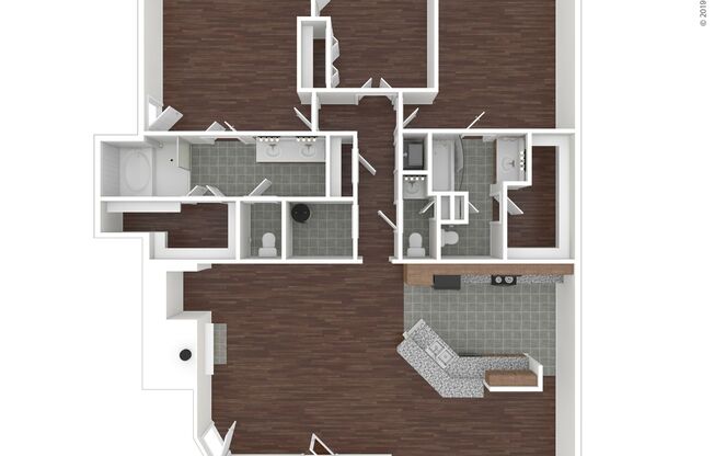 2 beds, 2.5 baths, 1,894 sqft, $4,300