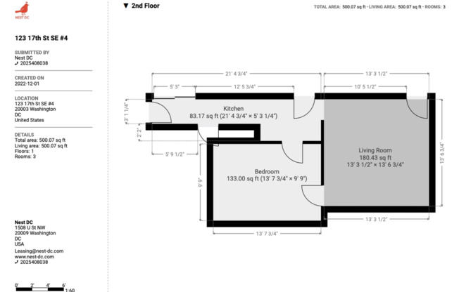 1 bed, 1 bath, $1,900, Unit Unit 4