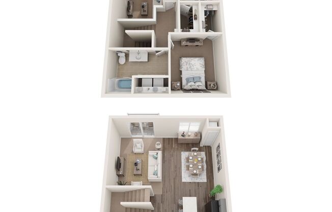 2 beds, 2 baths, 1,260 sqft, $1,301, Unit 313