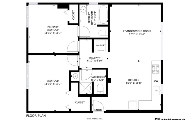 2 beds, 2 baths, 833 sqft, $1,599, Unit 331- (25)