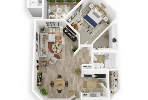 1 bed, 1 bath, 731 sqft, $1,628