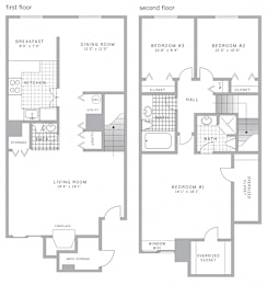 3 beds, 2.5 baths, 1,250 sqft, $3,111