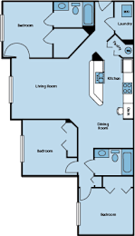 3 beds, 2 baths, 1,204 sqft, $1,452