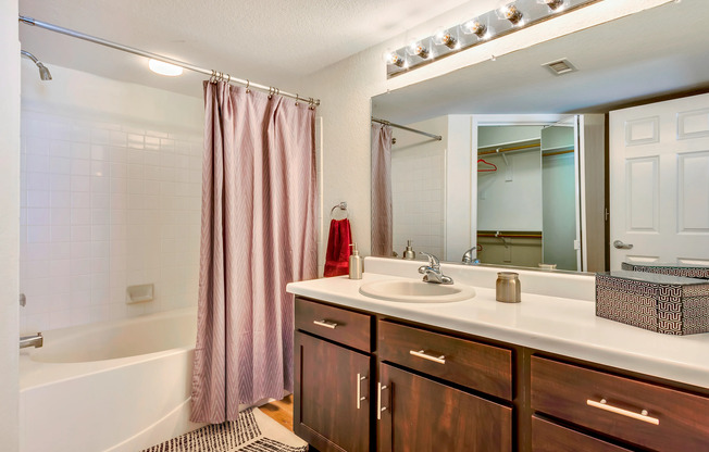 El Paso Apartment Bathroom - Retreat at Mesa Hills