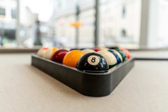 Close Look Of Billiards Table at The Whit Apartments, Indianapolis, IN, 46204